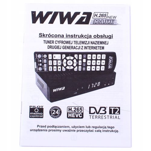 Tuner Dekoder Telewizji WIWA DVBT2 HEVC H.265 MAXX na Arena.pl