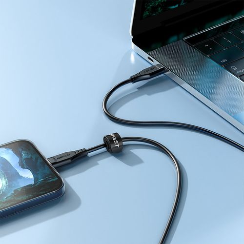 kabel przewód do iphone mfi usb-c - lightning 30w 3a 1.2m biały na Arena.pl