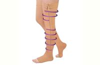 Pończochy kompresyjne z zamkiem samonośne L/XL zakolanówki uciskowe