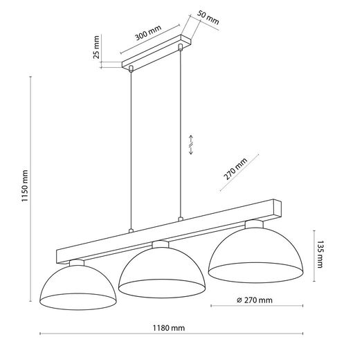 lampa wisząca oslo brown 6299 tk lighting na Arena.pl