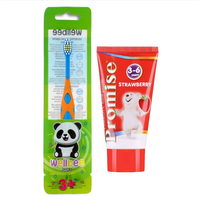 Szczoteczka do zębów dla dzieci Wellbee Soft + Pasta Mattes Promise Kids 3+