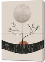 Obraz 70x100cm Zimowy Księżyc