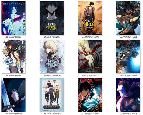Plakat A3 Solo Leveling DO WYBORU na Arena.pl