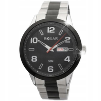 Zegarek Roxar kwarcowy bransoleta koperta 44mm