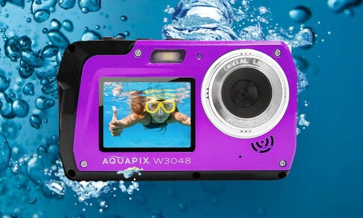Aparat EASYPIX Aquapix W3048 Edge Fioletowy zdjęcie 4