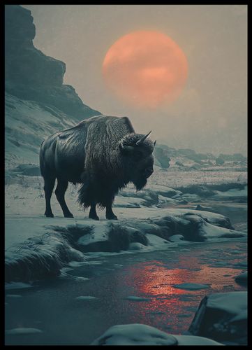 Plakat 50x70cm Żubrowy Monolit na Arena.pl