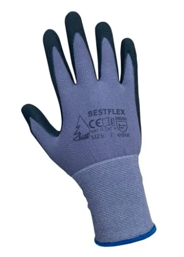 12 par rękawice rękawiczki ochronne robocze BEST FLEX bardzo mocne 10 - XL na Arena.pl