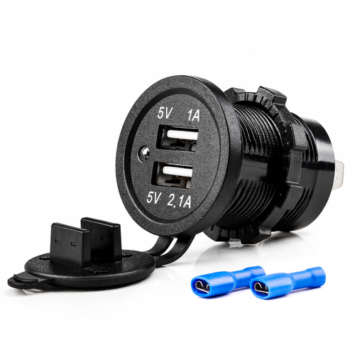 GNIAZDO SAMOCHODOWE ŁADOWARKA 2x USB 12V 24V AMiO na Arena.pl