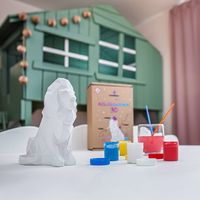 Kolorowanka 3D Lew Figurka gipsowa Malowanka