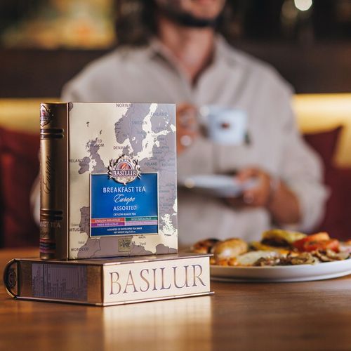 Basilur BREAKFAST EUROPE zestaw herbat 4 SMAKI na PREZENT puszka - 32 szt. na Arena.pl