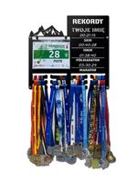 Wieszak na medale i numery startowe REKORDY BIEGOWE RUN twoje imię 383.1