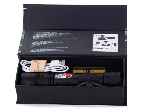 Bailong latarka wojskowa cree led usb XM-L T6 na Arena.pl