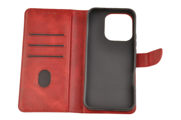Etui portfel Wallet do Honor 400 Lite czerwony zdjęcie 4