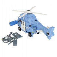 HELIKOPTER POLICYJNY niebieski do skręcania dzieci + akcesoria MegaCreative