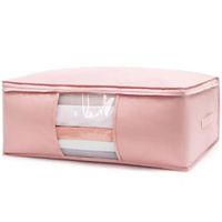 Pokrowiec Na Pościel Pod Łóżko Pojemnik Na Ubrania Torba Miękki Różowy L