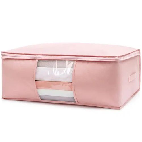 Pokrowiec Na Pościel Pod Łóżko Pojemnik Na Ubrania Torba Miękki Różowy L na Arena.pl