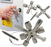 KLUCZ DO SZAFEK ELEKTRYCZNYCH GAZOWYCH KLUCZ DO GRZEJNIKÓW SKRZYNEK 10w1