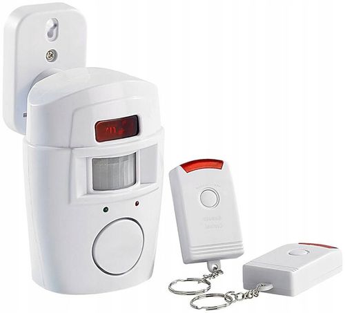2x ALARM BEZPRZEWODOWY CZUJNIK RUCHU SYRENA NA BATERIE DO DOMU GARAŻU na Arena.pl