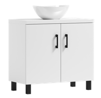 Szafka łazienkowa ROCO 80 biała z umywalką Eliza B (W2)