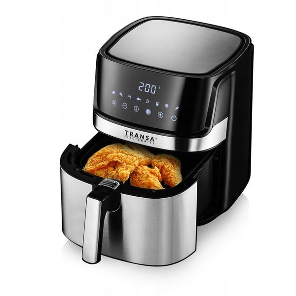 FRYTKOWNICA BEZTŁUSZCZOWA POJEMNA FRYTOWNICA INOX 8 PROGRAMÓW 6L 1700W zdjęcie 14