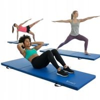 MATERAC GIMNASTYCZNY SKŁADANY 180/60/5 cm FITNESS STAR NIEBIESKI