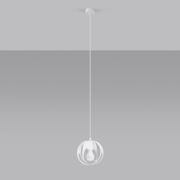 Lampa wisząca TULOS 1 biała zdjęcie 2