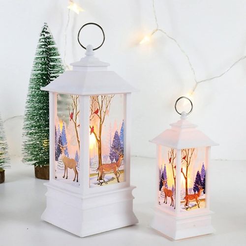 2 X ŚLICZNA LAMPKA LED LAMPION LATARENKA OZDOBA ŚWIĄTECZNA JELONEK PREZENT na Arena.pl