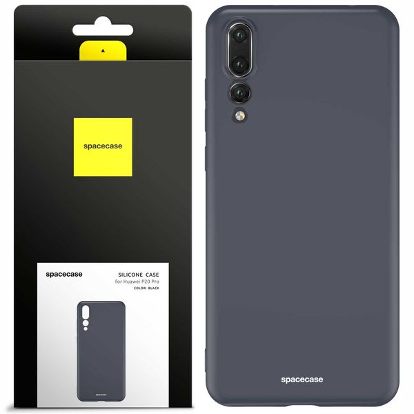 Spacecase Silicone Case Huawei P20 Pro black zdjęcie 1