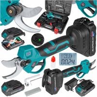 SEKATOR akumulatorowy NOŻYCE elektryczne OGRODOWE wyświetlacz 2 akumulatory