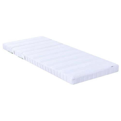 Ramka łóżka z materacem Biały 80 x 200 cm Lite drewno sosnowe na Arena.pl