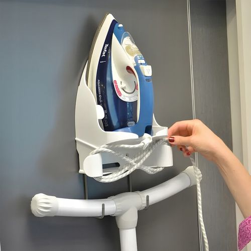 Uchwyt ścienny do żelazka i deski do prasowania, wieszak IRONIX biały na Arena.pl