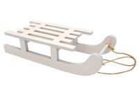 SANKI BIAŁE DREWNIANA FIGURKA DO STROIKA DEKORACJA ŚWIĄTECZNA 20 cm