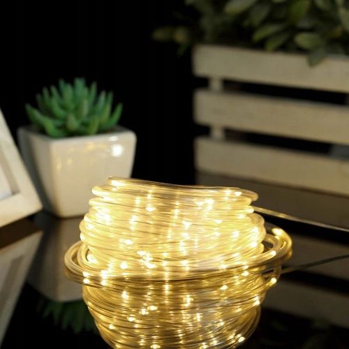 PIĘKNY JASNY WĄŻ ŚWIETLNY Z BROKATEM LED LAMPKI OZDOBNE CHOINKOWE 10M ZEW. na Arena.pl