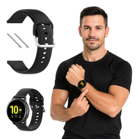 Pasek do Huawei Watch GT2 GT3 42mm Pro 43mm opaska silikon czarny 20mm