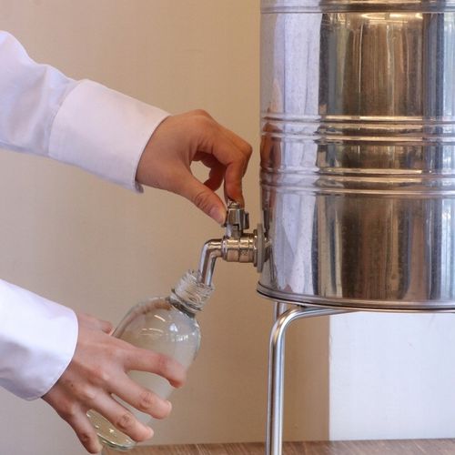 KRAN zawór kulowy STAL nierdzewna INOX gwint 1/2 cala 1/2" KRANIK do beczka na Arena.pl