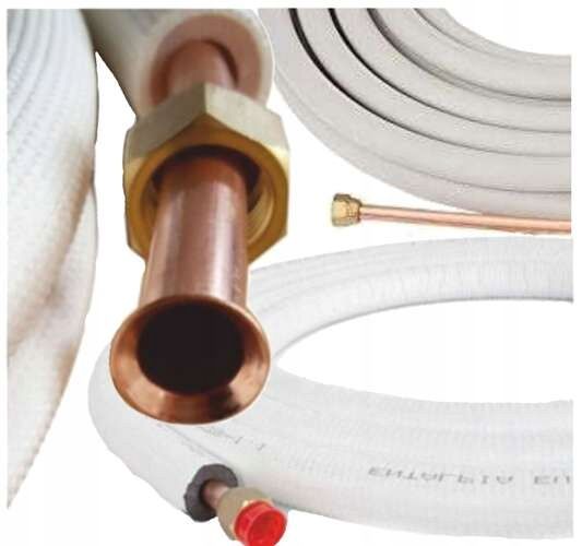 RURA MIEDZIANA KIELICHOWANA W OTULINIE PREMIUM DO KLIMATYZACJI 1/4" - 1 mb zdjęcie 1