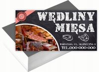 Wizytówki firmowe Foliowane 1000szt wiele różnych wzorów WĘDLINY