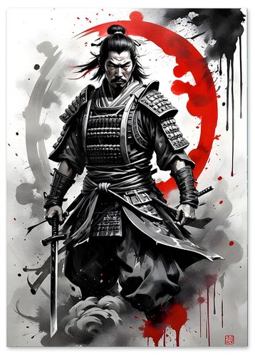 Plakat samuraj równowaga 50x70 cm na Arena.pl