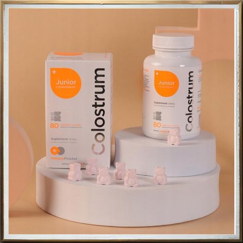 Colostrum dla Dzieci Junior PROBIOTYK Witamina C Cynk ODPORNOŚĆ na Arena.pl
