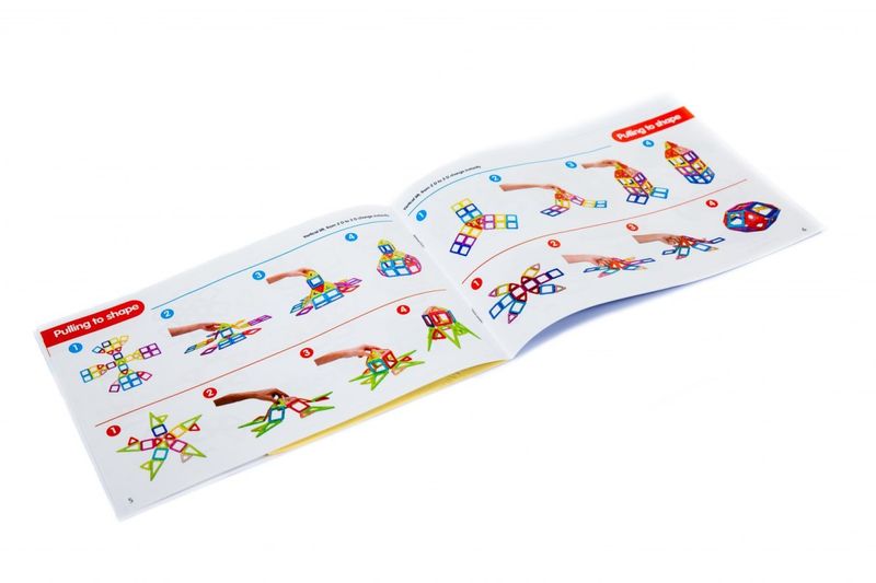 Kolorowe klocki magnetyczne MAGICAL MAGNET 52SZT zdjęcie 3