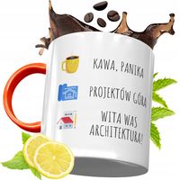 Kubek Pomarańczowy Dla Architekta Prezent Z Nadrukiem Ze Zdjęciem