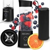 BLENDER BEZPRZEWODOWY przenośny turystyczny USB 450 ml Zeegma 300W CZARNY