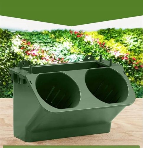 Doniczka ŚCIENNA Podwójna z NAWADNIANIEM 24cm WERTYKALNA Kaskada MODUŁOWE na Arena.pl