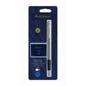 zest. waterman pióro wieczne chrome ct+ 6 naboi