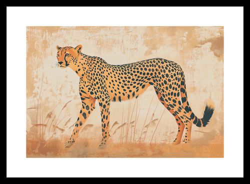 Plakat 30x20cm Gepard w Ruchu na Arena.pl