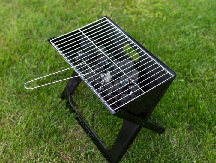 GRILL WĘGLOWY SKŁADANY NA PIKNIK CAMPING BALUPUNKT zdjęcie 2