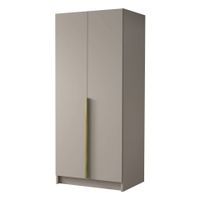 Szafa BONO I 100 cm-pojemna garderoba-KASZMIR+ZŁOTY