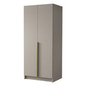 Szafa BONO I 100 cm-pojemna garderoba-KASZMIR+ZŁOTY