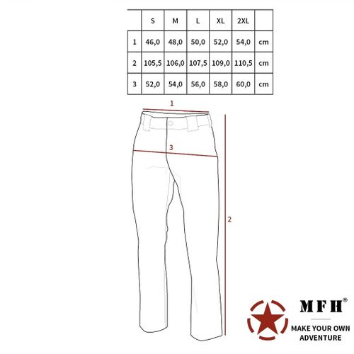 Spodnie Multifunktionshose Microfaser khaki XL na Arena.pl