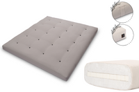 Materac 180x200 z lateksem - Pascall Futon Medium Duo Latex - Szary